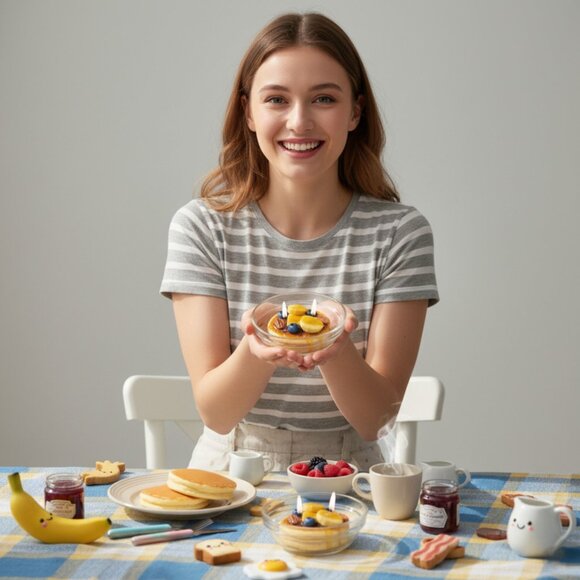 Cafe Delights Banana Nut Pancakes Scented Soy Wax Candle - Picture 7 of 8